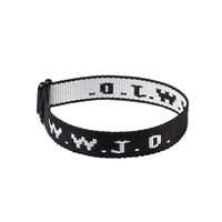 HKM-748243 Unisex Adjustable Jacquard Printed Nylon Wrist Strap Bracelet in Various Colors