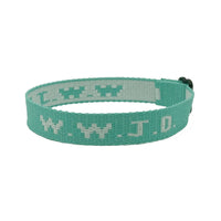 HKM-748243 Unisex Adjustable Jacquard Printed Nylon Wrist Strap Bracelet in Various Colors