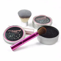 HKM-428499 Makeup Brush Color Cleaning Box - Portable Makeup Sponge Cleaner with Quick Drying Pad