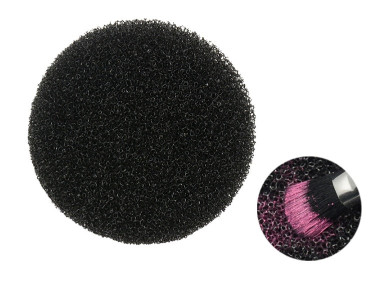 HKM-428499 Makeup Brush Color Cleaning Box - Portable Makeup Sponge Cleaner with Quick Drying Pad