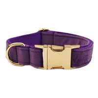 HKM-882259 Velvet Fabric Dog Collar Set with Leash, Bow, Flower, Vest, and Poop Bag - Scalable Sizes XS to XL