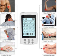 HKM-443795 Double 16 Mode Rechargeable TENS Neck Massager for Head, Neck, Back, and Legs