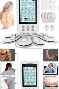 HKM-443795 Double 16 Mode Rechargeable TENS Neck Massager for Head, Neck, Back, and Legs