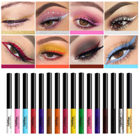 HKM-453011 Waterproof Long-Lasting Liquid Eyeliner Set - 16 Colors, Fine Tip, Non-Smudge