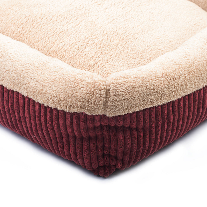 HKM-065171 Velvet Octagonal Pet Nest with Soft Cotton Lining