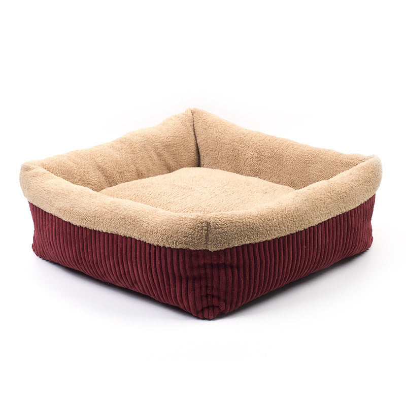 HKM-065171 Velvet Octagonal Pet Nest with Soft Cotton Lining