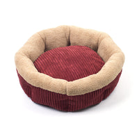 HKM-065171 Velvet Octagonal Pet Nest with Soft Cotton Lining