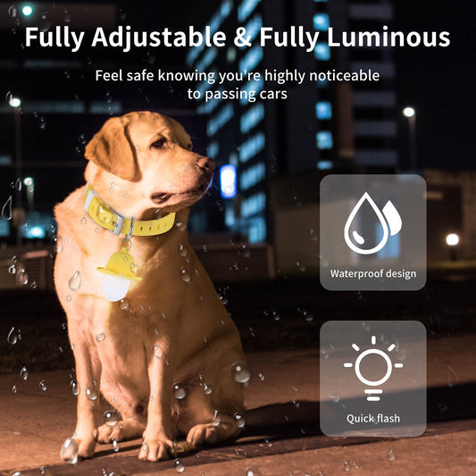 HKM-733907 Rechargeable Banana-Shaped Luminous Dog Collar Light with Sound for Nighttime Safety
