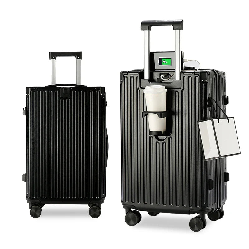 KTX-868115 4-Piece Soft Luggage Set with Carry-On and Wheels for Travel