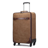 HKM-924627 Versatile 16 Inch Canvas Travel Trolley Bag with Large Capacity and Waterproof Design