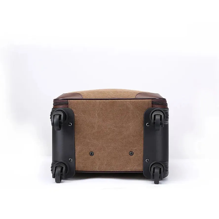 KTX-877843 Versatile 16 Inch Canvas Travel Trolley Bag with Large Capacity and Waterproof Design