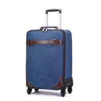 HKM-924627 Versatile 16 Inch Canvas Travel Trolley Bag with Large Capacity and Waterproof Design