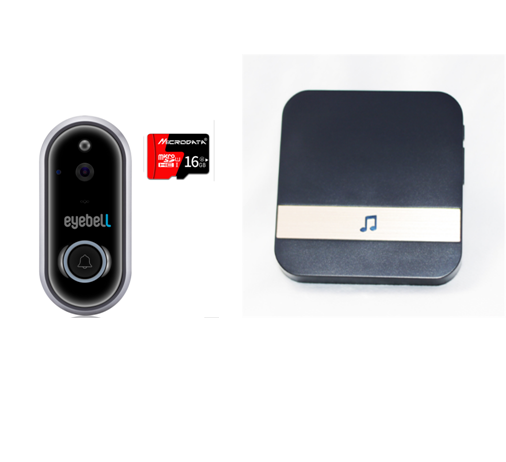 KTX-305427 Smart Remote Home Monitoring Doorbell with HD Video and Two-Way Audio