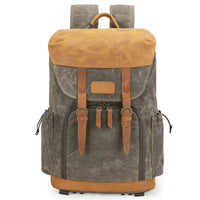 HKM-433555 Large Capacity Waterproof Canvas Backpack for SLR Cameras and Travel