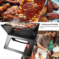 HKM-369491 Portable Foldable Charcoal BBQ Grill for Camping and Outdoor Use