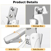 HKM-431443 Rechargeable Pet Nail Clippers with LED Light for Safe and Precise Trimming for Dogs and Cats