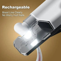 HKM-431443 Rechargeable Pet Nail Clippers with LED Light for Safe and Precise Trimming for Dogs and Cats