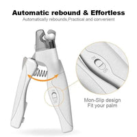 HKM-431443 Rechargeable Pet Nail Clippers with LED Light for Safe and Precise Trimming for Dogs and Cats