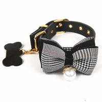 HKM-320595 Leather Teddy Dog Breast Strap Collar in Dark Khaki, Pink, and Black - Adjustable Size Options Available