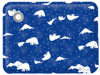 HKM-517011 Pet Cooling Pad - Ice Bear Shape, Washable Portable Mat for Cats and Dogs, Lightweight and Non-Slip, Ideal for Hot Weather