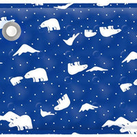 HKM-517011 Pet Cooling Pad - Ice Bear Shape, Washable Portable Mat for Cats and Dogs, Lightweight and Non-Slip, Ideal for Hot Weather