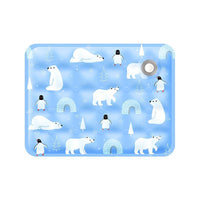 HKM-517011 Pet Cooling Pad - Ice Bear Shape, Washable Portable Mat for Cats and Dogs, Lightweight and Non-Slip, Ideal for Hot Weather