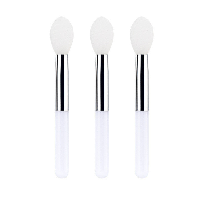 HKM-002323 Mini Silicone Lip Brush Set - 3 Portable Brushes for Lip Mask, Lipstick, and Lip Gloss Application