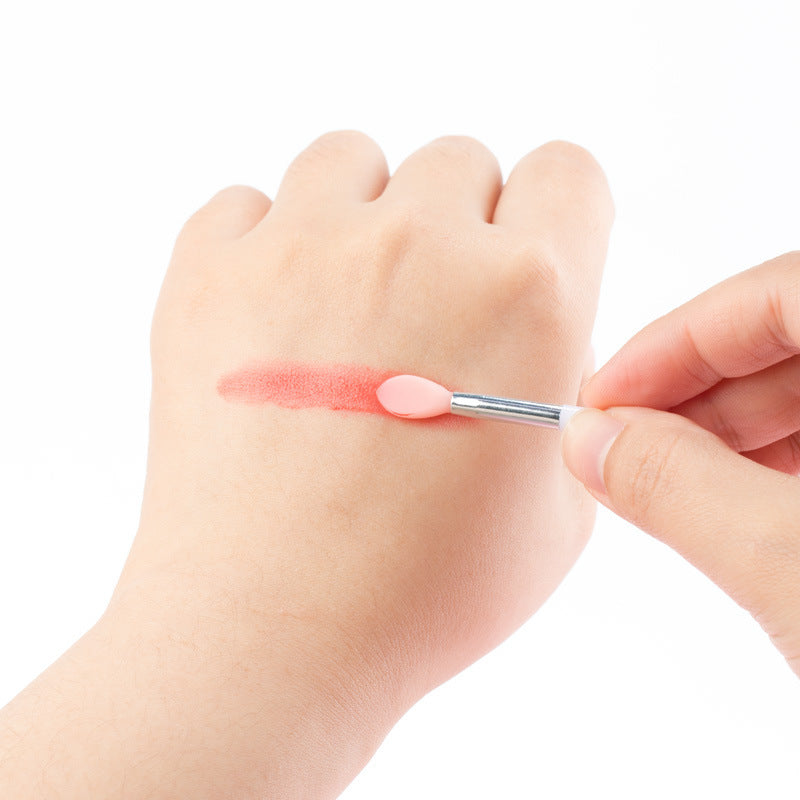 HKM-002323 Mini Silicone Lip Brush Set - 3 Portable Brushes for Lip Mask, Lipstick, and Lip Gloss Application