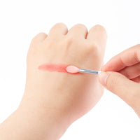 HKM-002323 Mini Silicone Lip Brush Set - 3 Portable Brushes for Lip Mask, Lipstick, and Lip Gloss Application