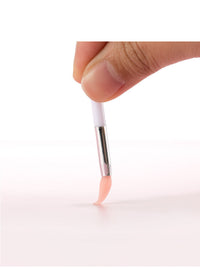 HKM-002323 Mini Silicone Lip Brush Set - 3 Portable Brushes for Lip Mask, Lipstick, and Lip Gloss Application