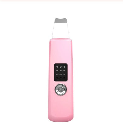 HKM-044819 Ultrasound Skin Beauty Device - Shovel Skin Machine in White and Pink, Dual Language Support