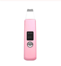 HKM-044819 Ultrasound Skin Beauty Device - Shovel Skin Machine in White and Pink, Dual Language Support