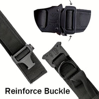 HKM-172243 Heavy Duty Tactical Dog Collar with Handle for Enhanced Control and Comfort for Medium to Large Dogs