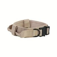 HKM-172243 Heavy Duty Tactical Dog Collar with Handle for Enhanced Control and Comfort for Medium to Large Dogs