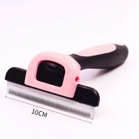 HKM-003155 Steel Needle Round Head Massage Comb for Pet Grooming with Anti-Slip Handle