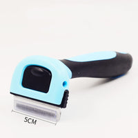HKM-003155 Steel Needle Round Head Massage Comb for Pet Grooming with Anti-Slip Handle