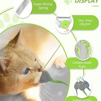 HKM-004435 Colorful Interactive Electric Mouse Toy for Pets - Automatic Door Holder with Hanging Feature