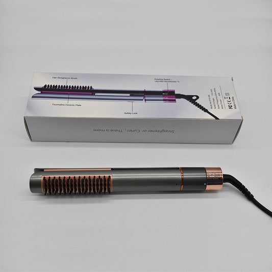 HKM-896531 Tourmaline Ceramic Dual-Use Curling Iron and Hair Straightener with 10 Temperature Settings