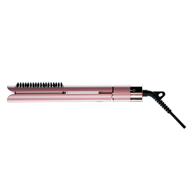 HKM-896531 Tourmaline Ceramic Dual-Use Curling Iron and Hair Straightener with 10 Temperature Settings
