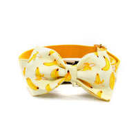 HKM-809491 Fruit Pattern Dog Collar with Gold Metal Buckle, Polyester Material, Multiple Sizes Available