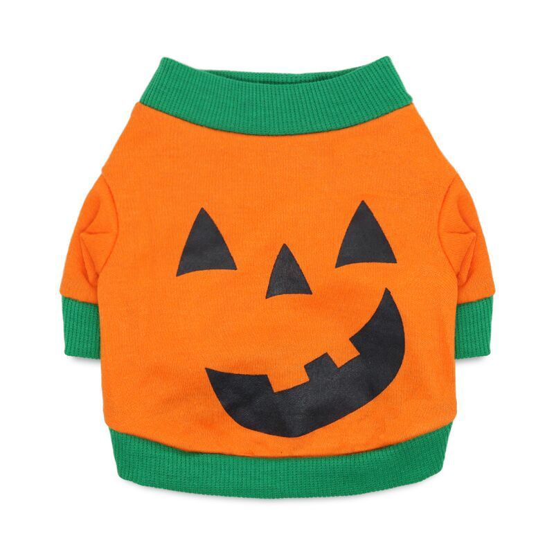 JMT-898122 Cotton Wool Short Sleeve Pet T-shirt in Various Halloween and Holiday Themes