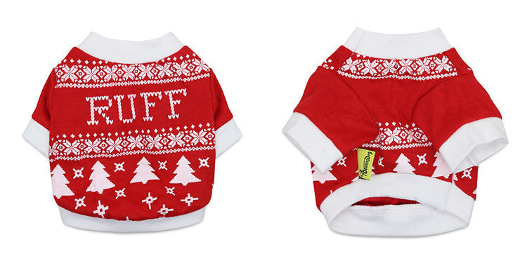 JMT-898122 Cotton Wool Short Sleeve Pet T-shirt in Various Halloween and Holiday Themes