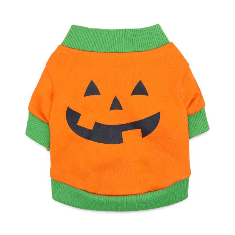 JMT-898122 Cotton Wool Short Sleeve Pet T-shirt in Various Halloween and Holiday Themes