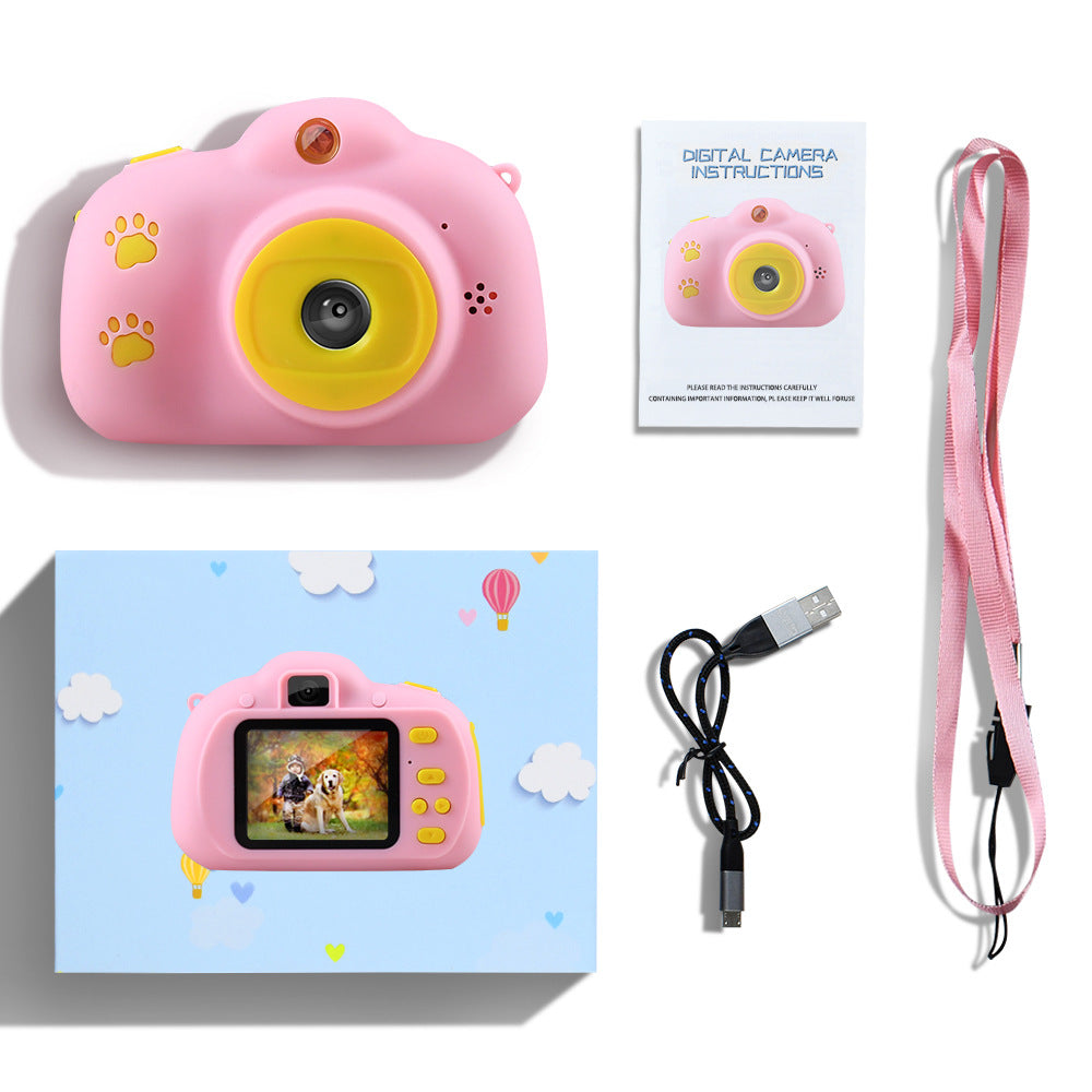 KTX-447507 Cute Kids Selfie Camera with Fun Cat Design for Creative Play
