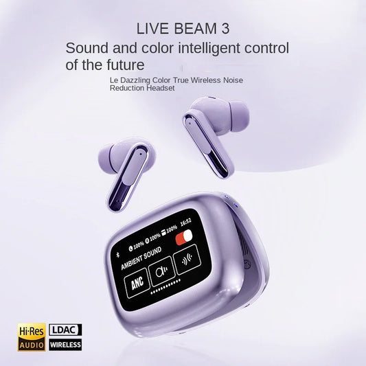 KTX-050835 TWS In-Ear Headset with Smart Touch Screen, Bluetooth Connectivity, LED Battery Indicator