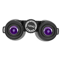 HKM-945811 12x42 High Power HD Black Binoculars for Outdoor Sports and Nature Viewing