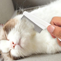 HKM-820051 Multifunctional Pet Grooming Comb for Tear Stain Removal and Tangle Management ¨C Ideal for Small Dogs and Puppies