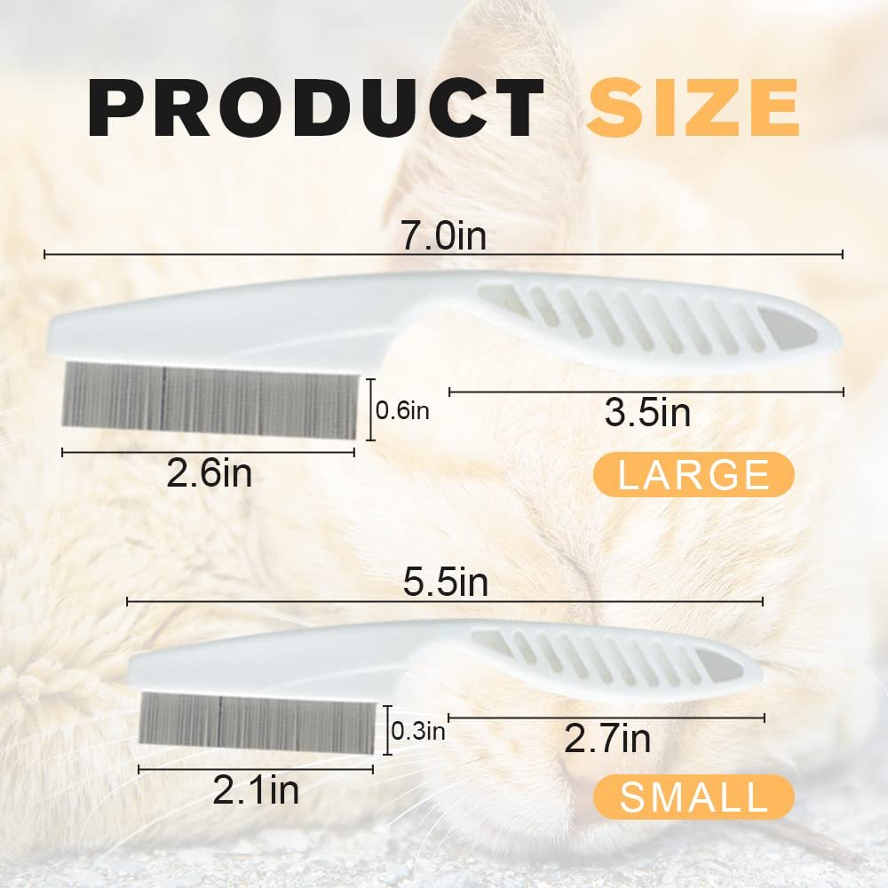 HKM-820051 Multifunctional Pet Grooming Comb for Tear Stain Removal and Tangle Management ¨C Ideal for Small Dogs and Puppies