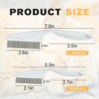 HKM-820051 Multifunctional Pet Grooming Comb for Tear Stain Removal and Tangle Management ¨C Ideal for Small Dogs and Puppies