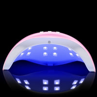 HKM-320211 54W Induction Nail Lamp with Dual Light Source, LCD Display, Infrared Sensor, and USB Power Supply